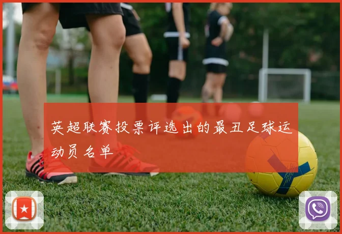 英超联赛投票评选出的最丑足球运动员名单